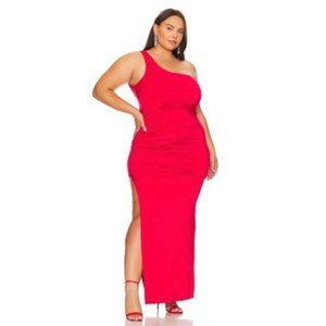 Remi x Revolve Gigi Maxi Dress One Shoulder Formal Wear‎ Cherry Red
